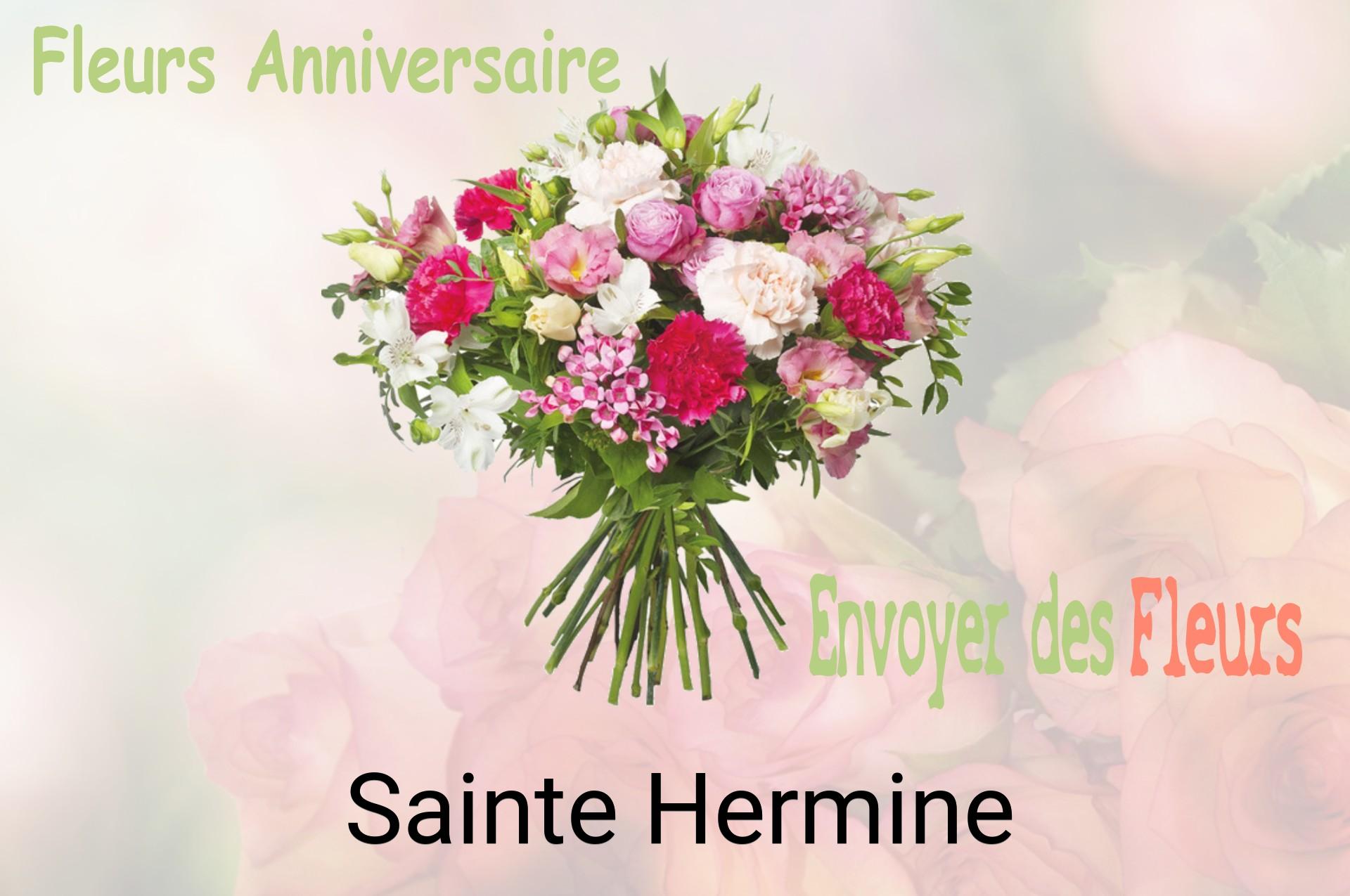 Bouquet de fleurs d’anniversaire livré à Sainte-Hermine