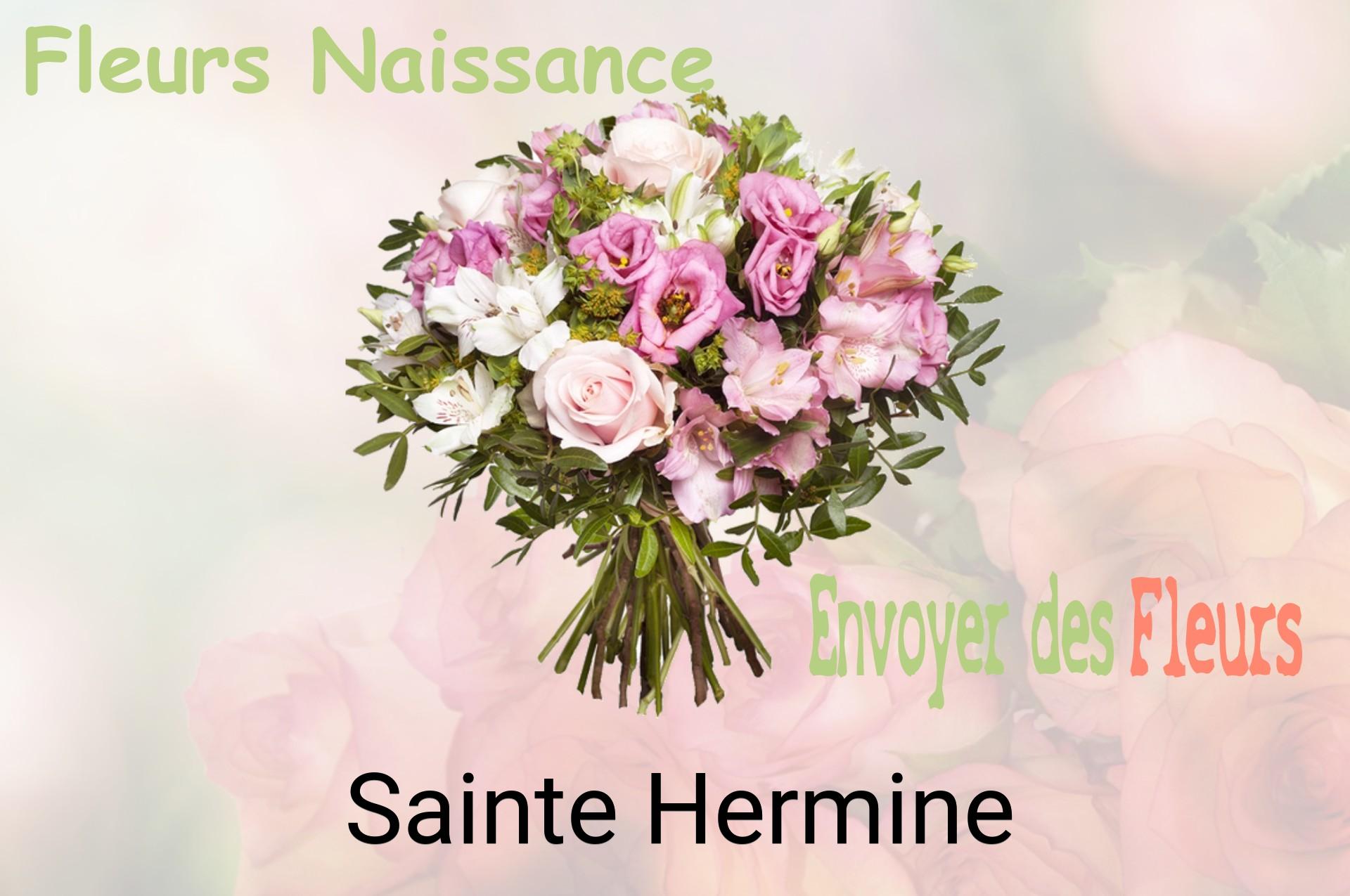Bouquet de fleurs de naissance livré à Sainte-Hermine